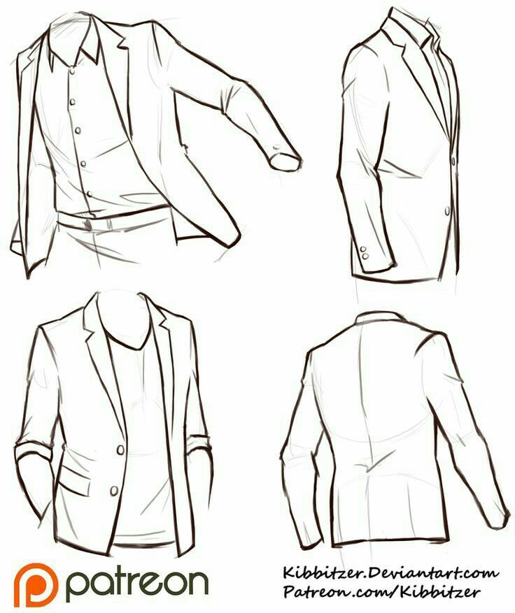 736x877 How To Draw A Suitjacket How To Draw Mangaanime Drawing Help - Jacket Drawing