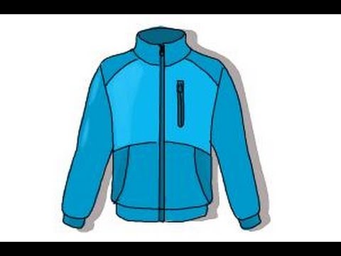 480x360 How To Draw A Jacket - Jacket Drawing