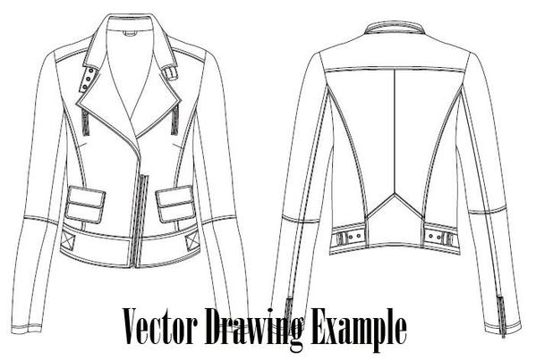 599x403 custom leather jackets - Jacket Drawing