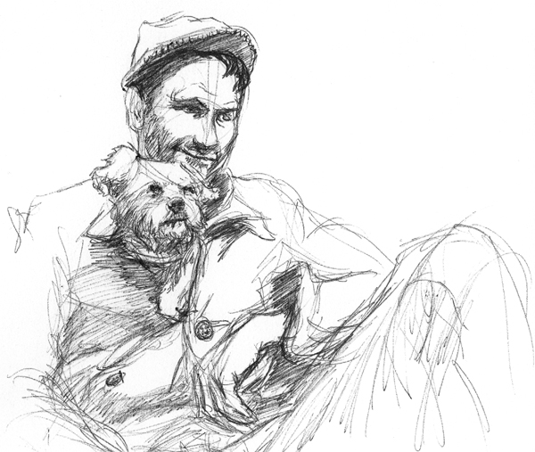 600x507 sketches wwii gis - Jacket Drawing Reference