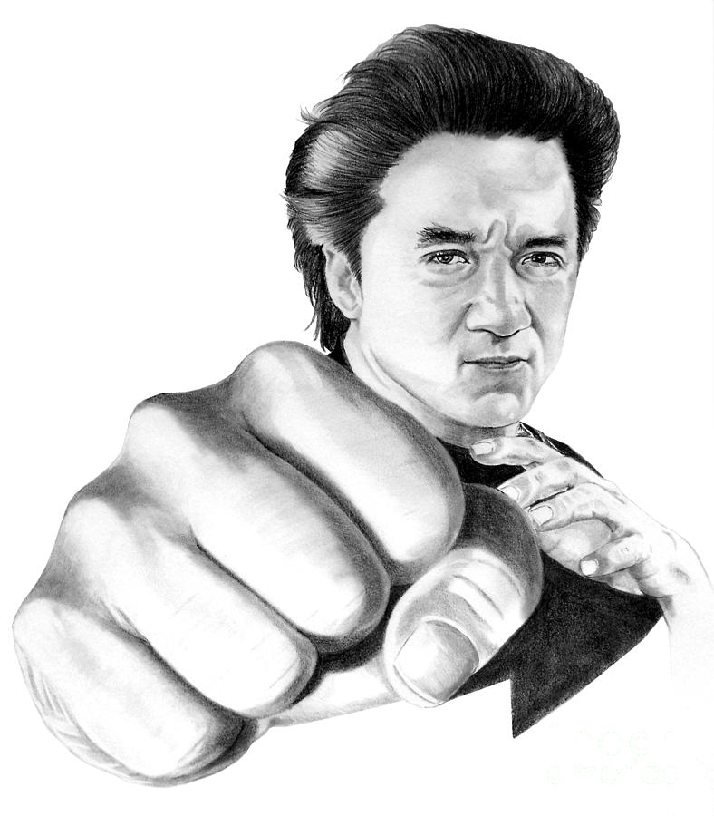 788x900 Jackie Chan Drawing - Jackie Chan Drawing