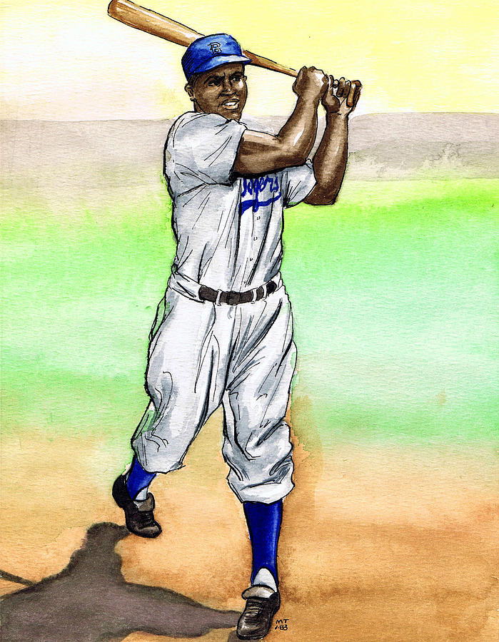 699x900 jackie robinson drawing - Jackie Robinson Drawing