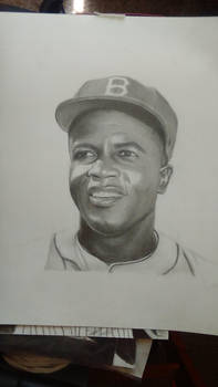 197x350 jackie robinson drawing - Jackie Robinson Drawing