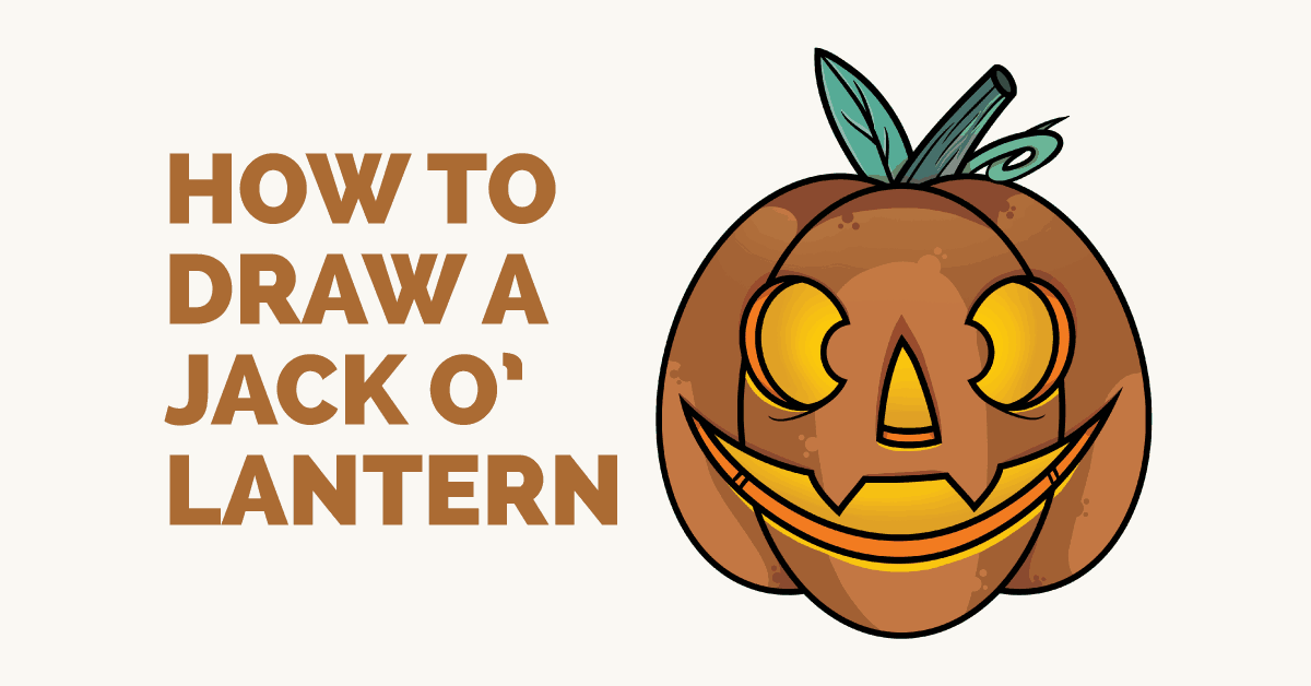 1200x628 How To Draw A Jack O' Lantern Easy Drawing Guides - Jackolantern Drawing