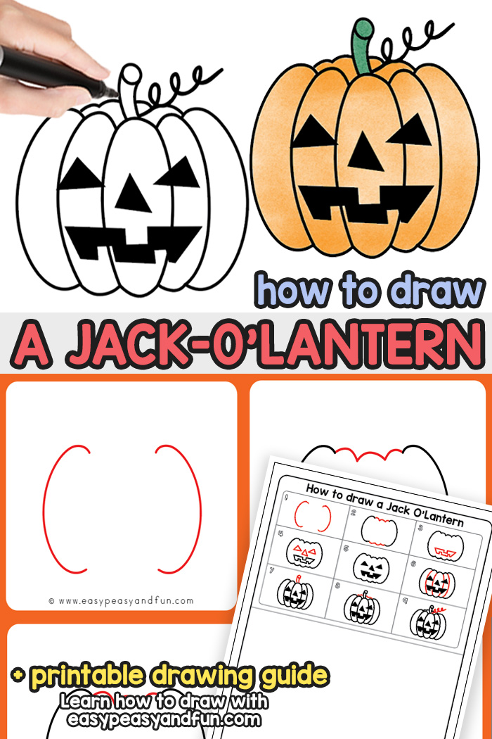 700x1050 How To Draw A Jack O'lantern - Jackolantern Drawing