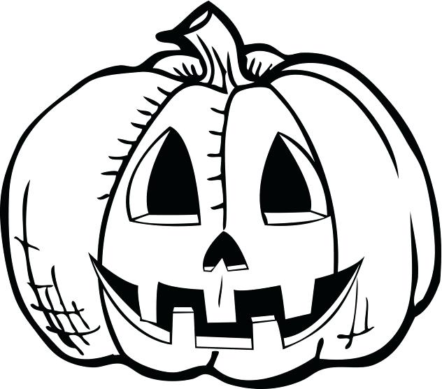632x556 Pumpkin Drawing Free Download - Jackolantern Drawing