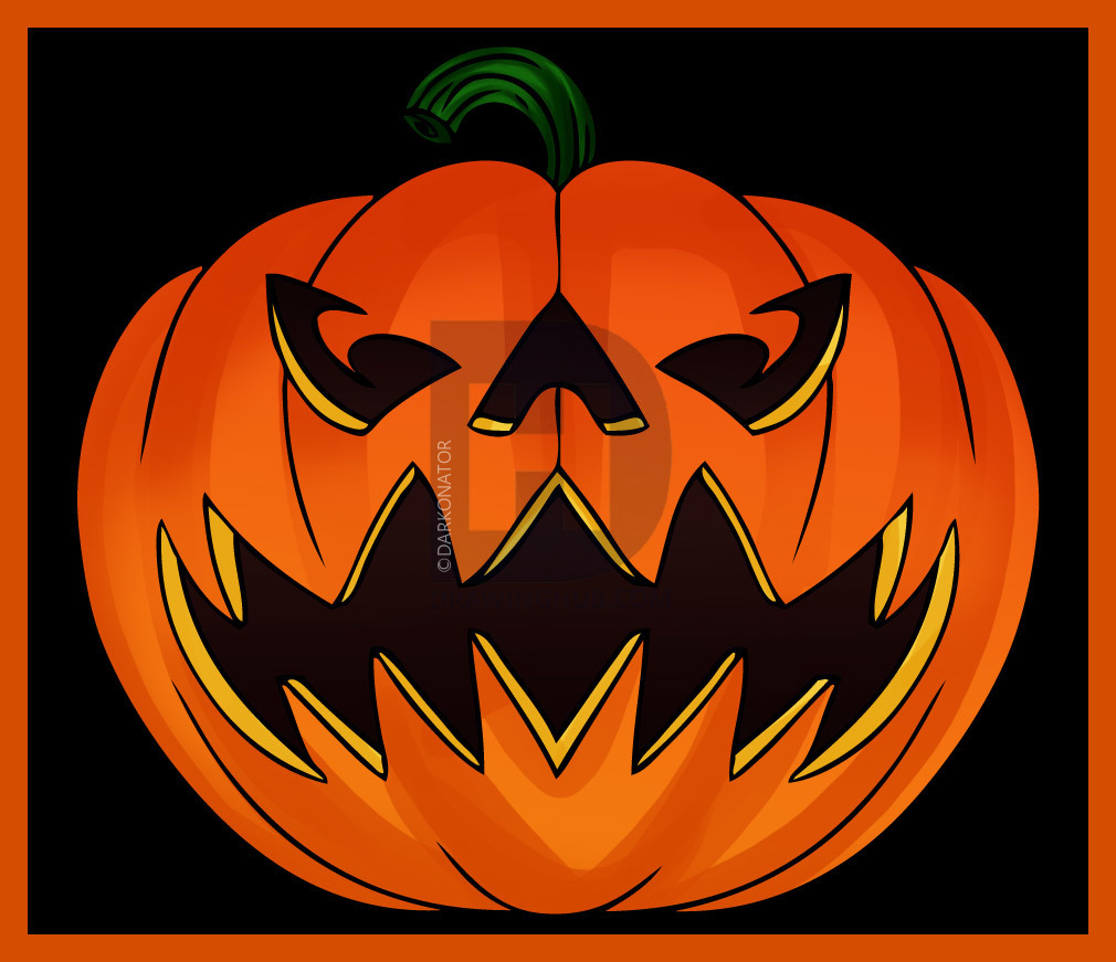 1010x871 How To Draw A Jack O Lantern, Step - Jackolantern Drawing