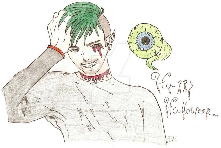 900x602 Happy Halloween Jacksepticeye Drawing Half Done - Jacksepticeye Drawing