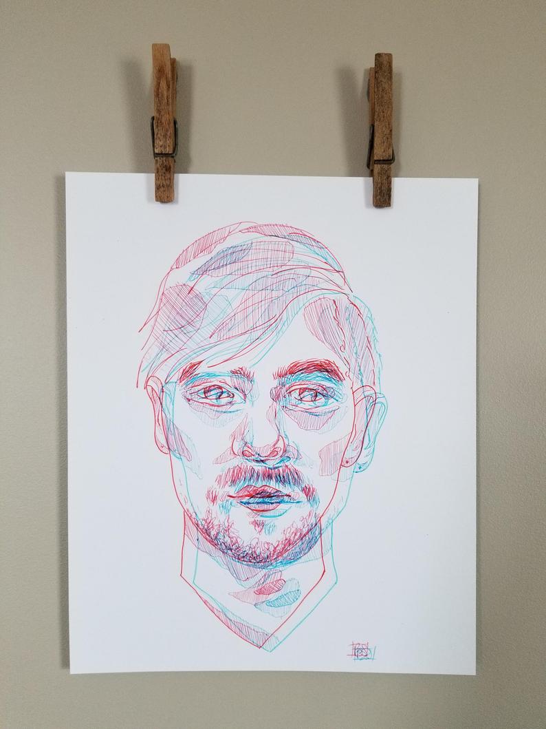 794x1059 Jacksepticeye Drawing Etsy - Jacksepticeye Drawing