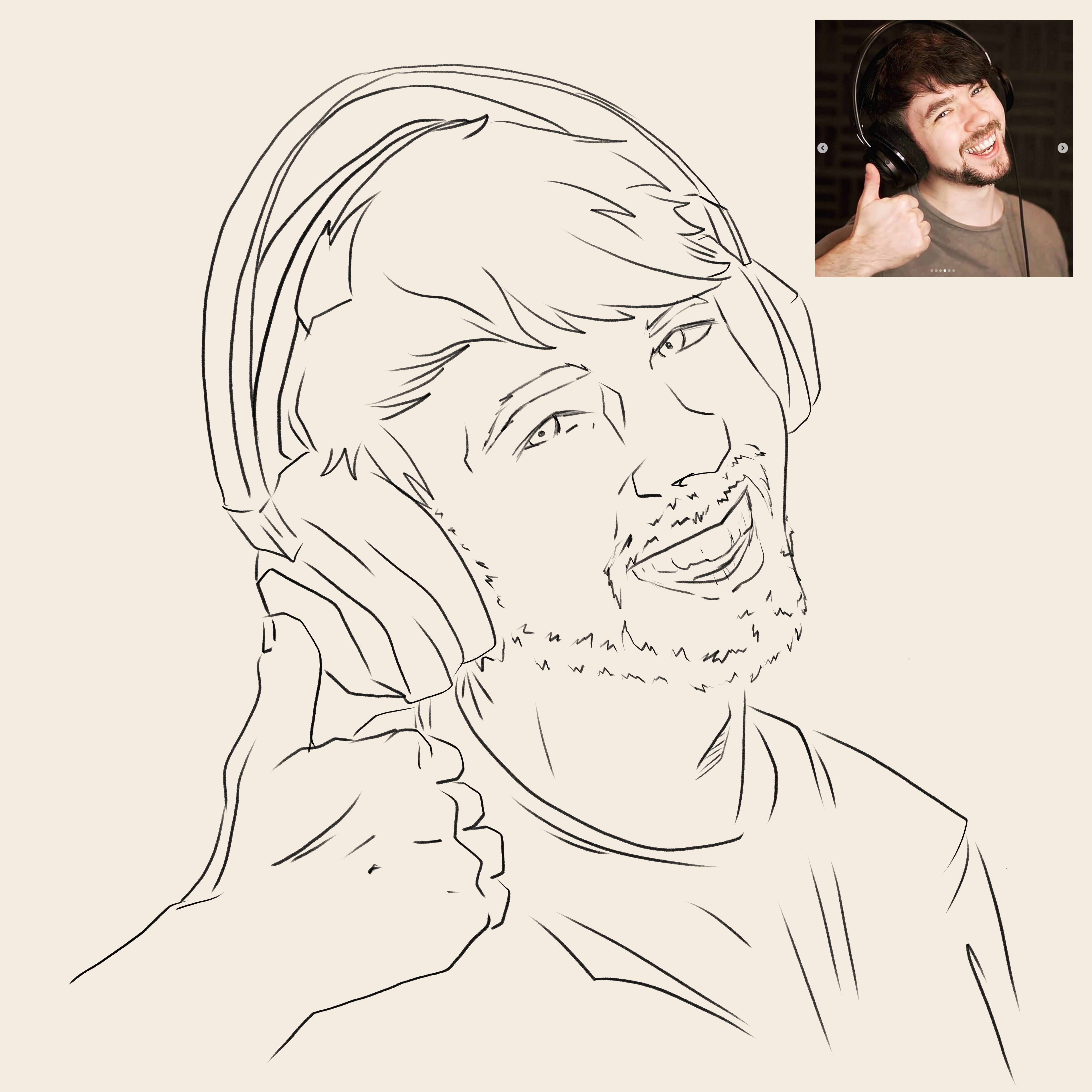 6000x6000 My First Ever Drawing Of Jack Jacksepticeye - Jacksepticeye Drawing