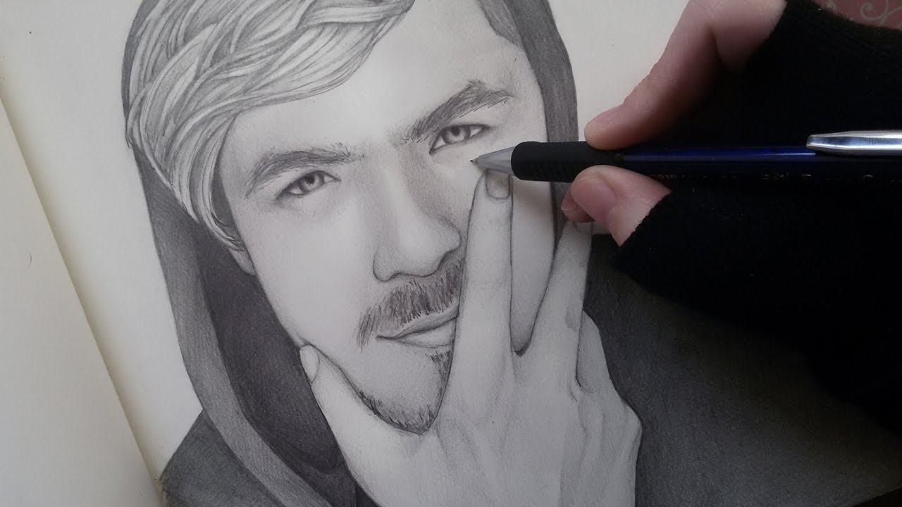 1280x720 Speed Drawing Portrait Jacksepticeye - Jacksepticeye Drawing