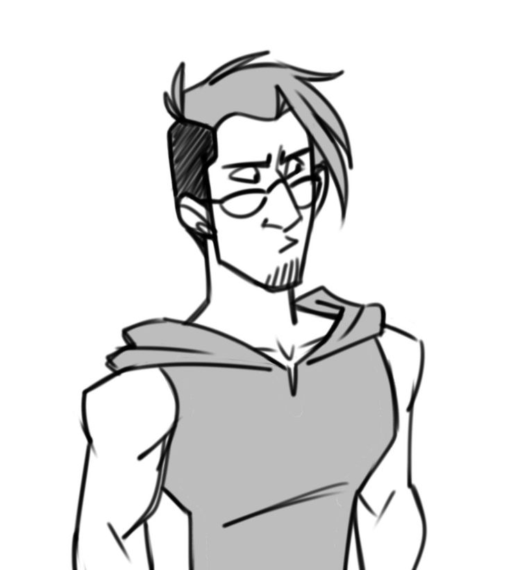 736x821 Markiplier Drawing Animated For Free Download - Jacksepticeye Logo Drawing