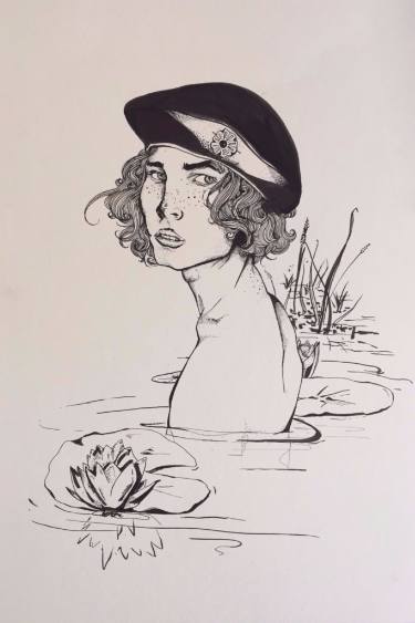 375x563 Narcissus Hesitated Drawing - Jacob Drawing