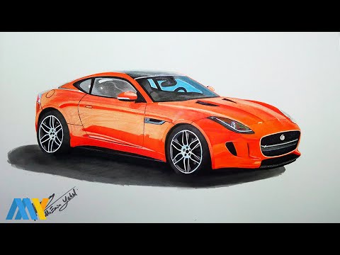 480x360 Jaguar F Type - Jaguar Car Drawing