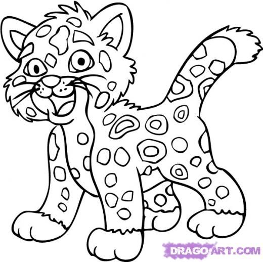 520x518 Huge Collection Of 'jaguar Outline Drawing' Download More Than - Jaguar Cartoon Drawing