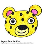 150x150 Learn How To Draw A Jaguar Face For Kids - Jaguar Face Drawing