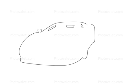 418x287 jaguar concept car outline, automobile, line drawing, shape images - Jaguar Outline Drawing