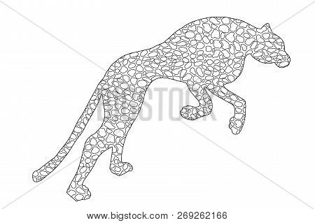 450x319 Drawn Jaguar, Leopard, Wild Cat, Panther Doodle Outline Silhouette - Jaguar Outline Drawing