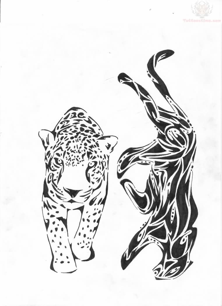 Jaguar Outline Drawing at PaintingValley.com | Explore collection of