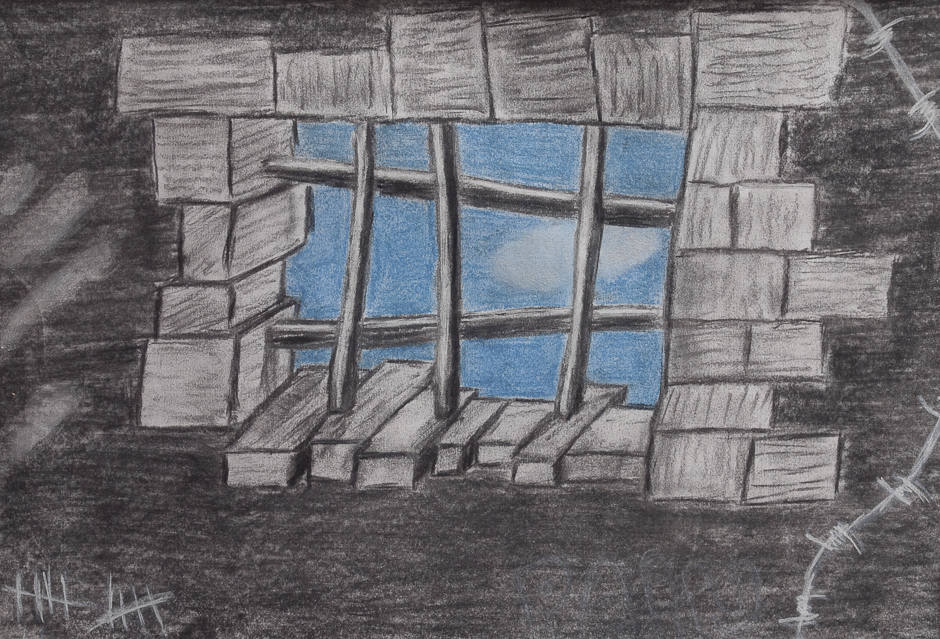 3141x2136 Prison Cell Sasha Shapiro - Jail Cell Drawing