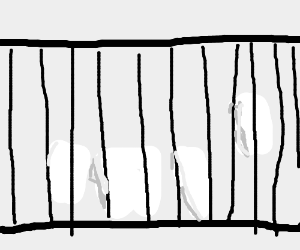 300x250 A Set Of Teeth Are In A Jail Cell Drawing - Jail Cell Drawing