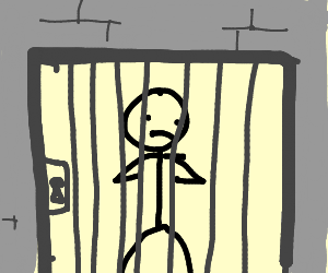 300x250 Stickman In Jail Drawing - Jail Drawing