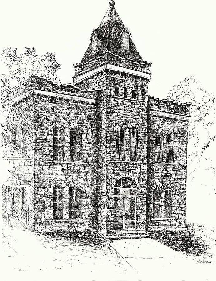 692x900 Belton Jail Drawing - Jail Drawing