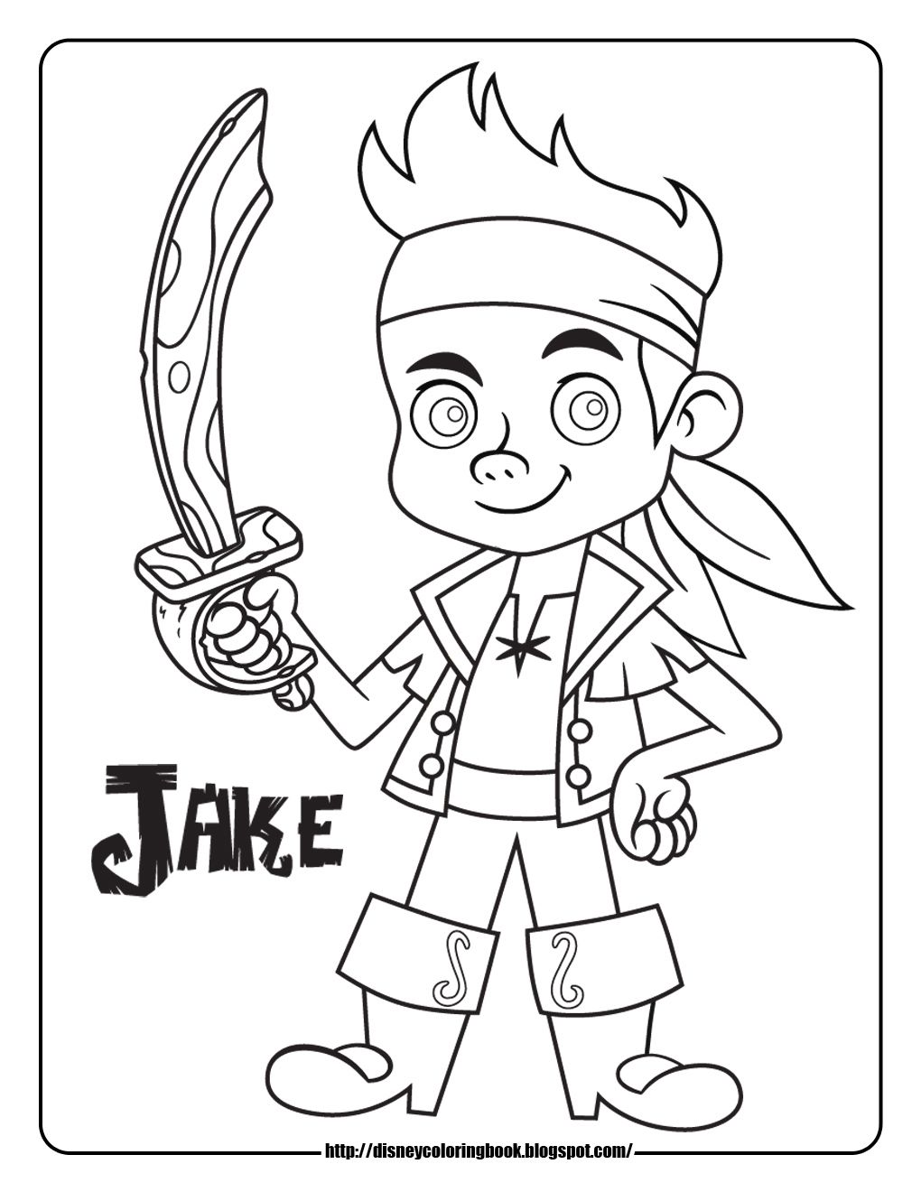 1020x1320 jake coloring sheet - Jake And The Neverland Pirates Drawing