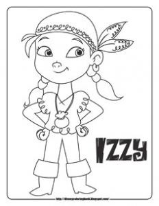 232x300 jake neverland pirate coloring pages awesome izzy jake - Jake And The Neverland Pirates Drawing