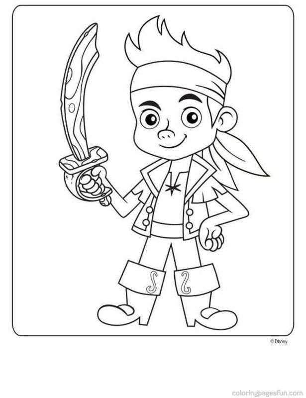 615x800 jake and the never land pirates free printable coloring pages - Jake And The Neverland Pirates Drawing