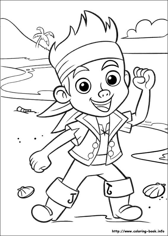 567x794 jake and the never land pirates coloring picture disney coloring - Jake And The Neverland Pirates Drawing