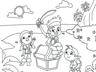 320x240 jake and the neverland pirates coloring pages free free izzy - Jake And The Neverland Pirates Drawing