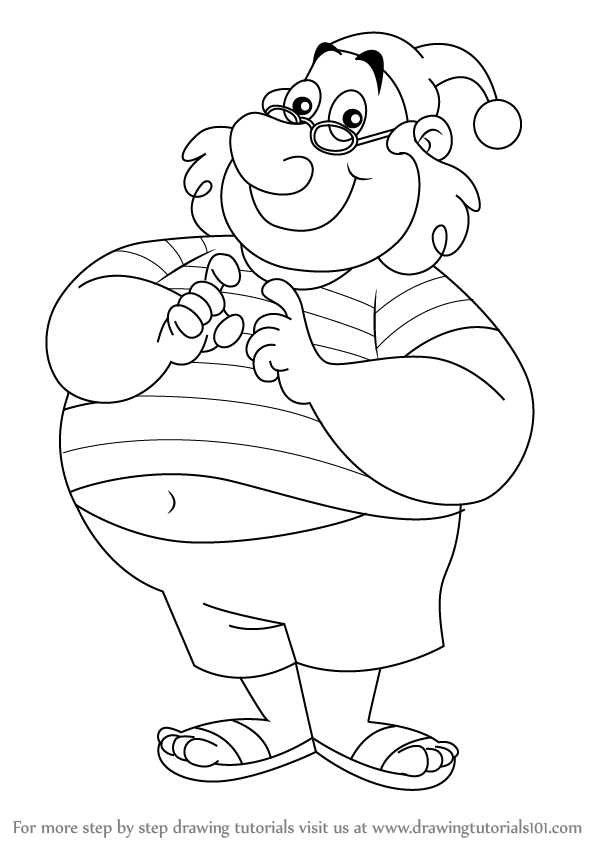 598x844 learn how to draw mr smee from jake and the never land pirates - Jake And The Neverland Pirates Drawing