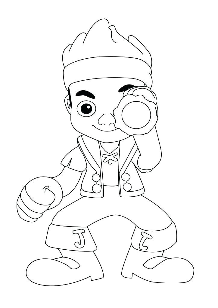 724x1024 coloring jake pirates coloring pages - Jake And The Neverland Pirates Drawing