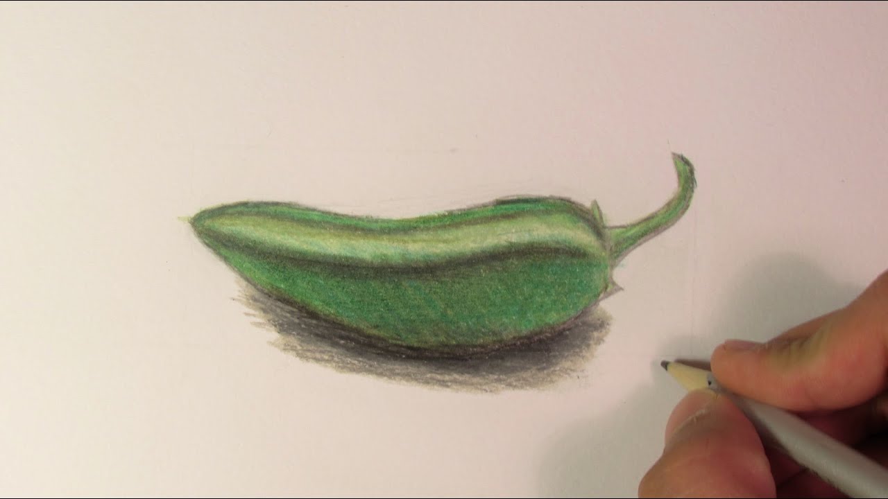 1280x720 realistic - Jalapeno Drawing