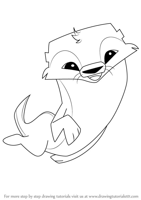 598x844 learn how to draw otter from animal jam - Jam Drawing