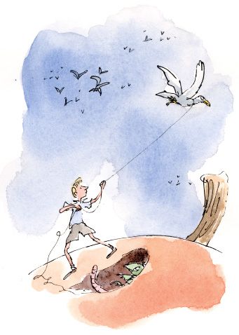 341x478 quentin blake's james and the giant peach illustration babies - James And The Giant Peach Drawings