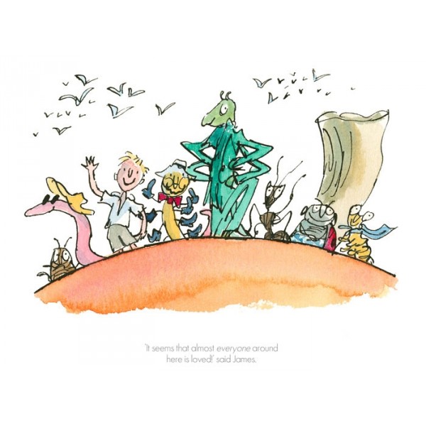 600x600 quentin blake prints james and the giant peach everyone is loved - James And The Giant Peach Drawings