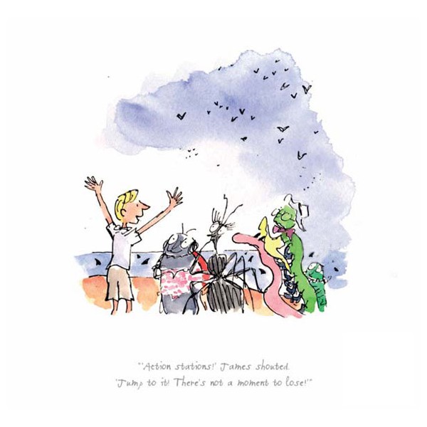 600x600 quentin blake prints roald dahl giant peach action station - James And The Giant Peach Drawings