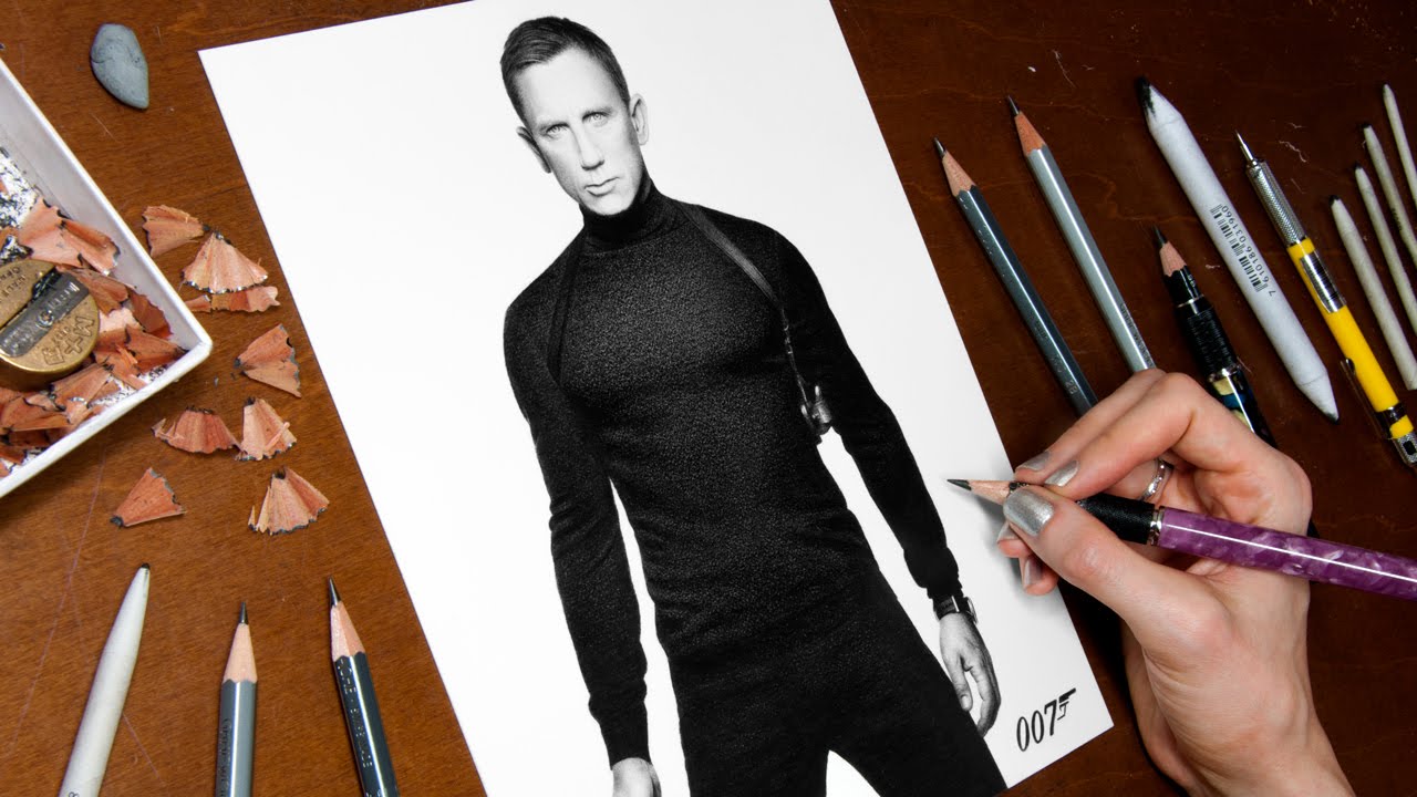 1280x720 drawing james bond - James Bond Drawing