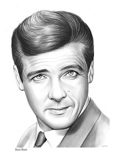 225x300 james bond drawings pixels - James Bond Drawing