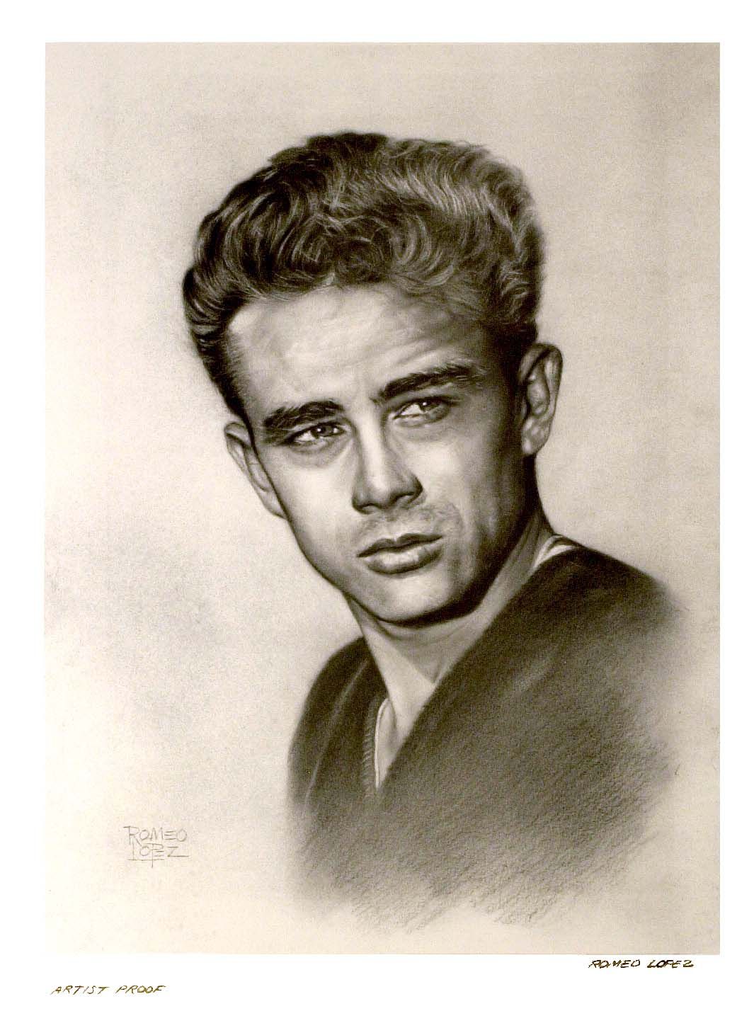 1065x1452 James Dean Artist Romeo Lopez Caricatures - James Dean Drawing