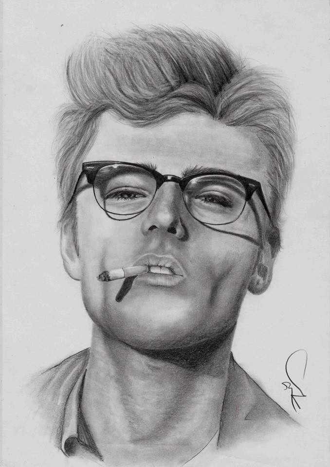 678x960 Artstation - James Dean Drawing