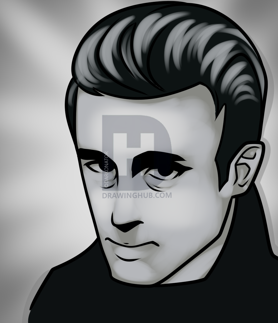 1056x1228 How To Draw James Dean Easy, Step - James Dean Drawing