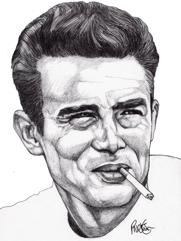 770x1027 James Dean Drawing - James Drawing
