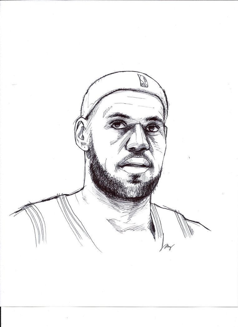 763x1048 Lebron James - James Drawing