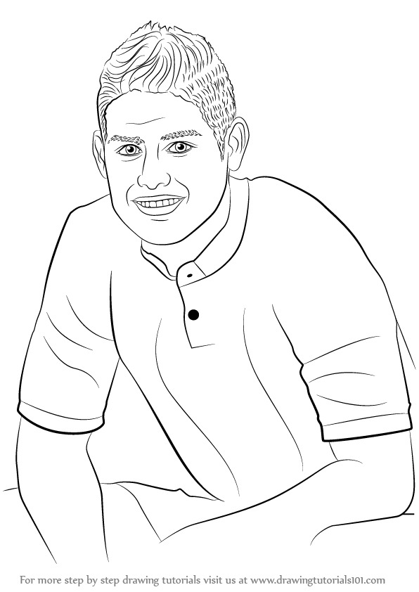596x842 Learn How To Draw James Rodriguez - James Drawing