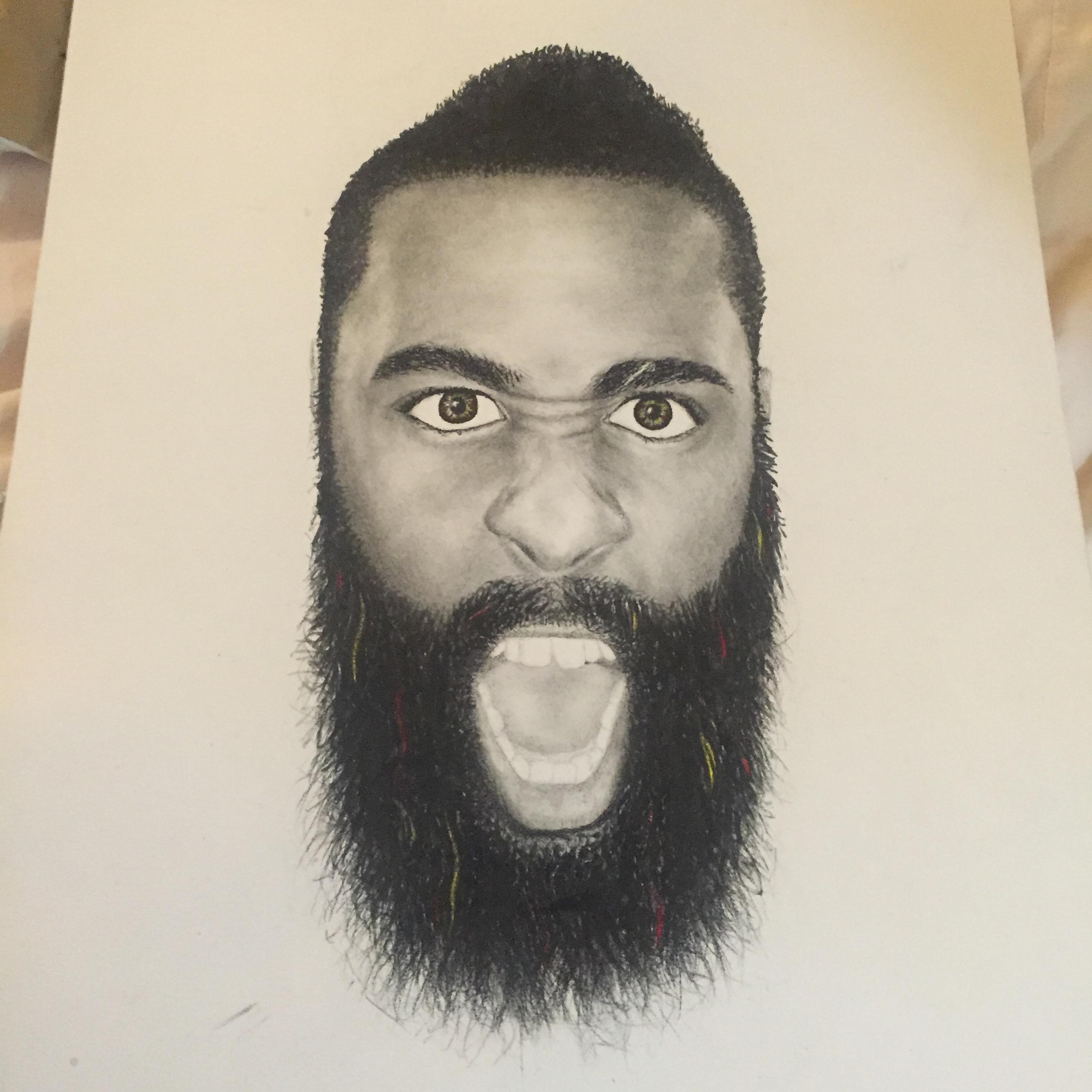 2448x2448 Drawing Of James Harden - James Drawing