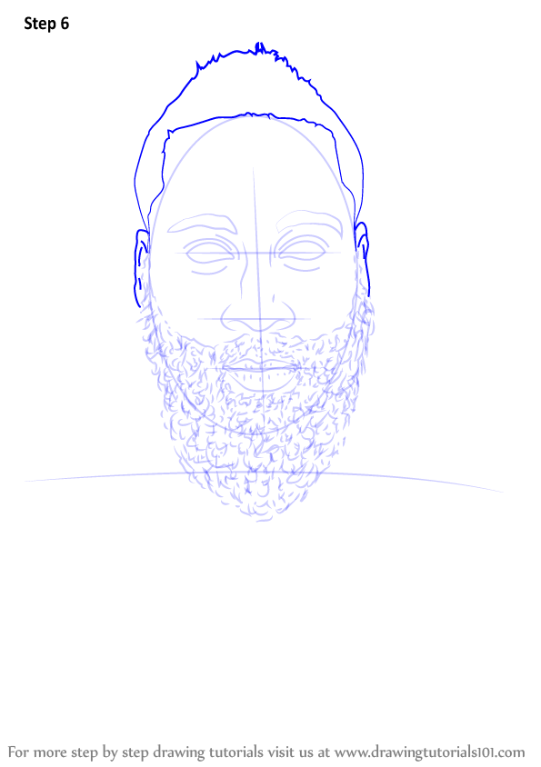 595x844 Learn How To Draw James Harden - James Harden Drawing