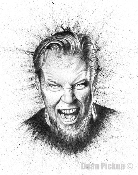 471x599 James Hetfield Fine Art Print - James Hetfield Drawing
